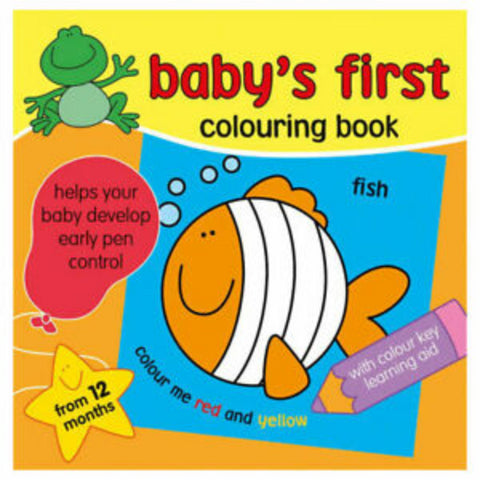 Babys first colouring book