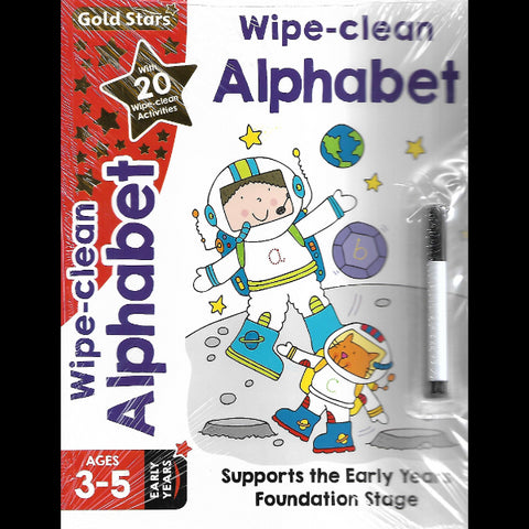 Gold star wipe clean alphabet