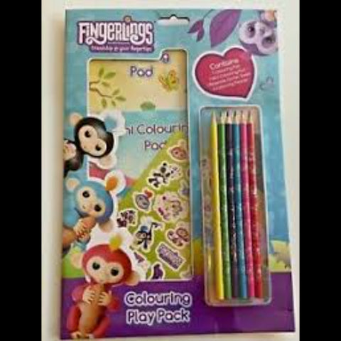 Fingerlings colouring pack