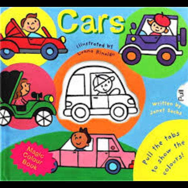 Magic color book cars