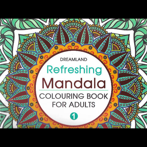 Refreshing mandala colouring book for adults 1